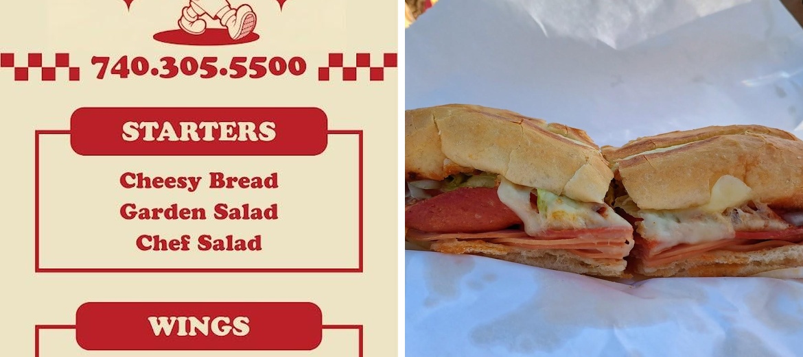 Sam's Pizzeria Menu